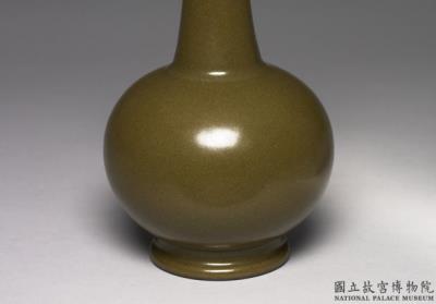 图片[2]-Mallet-shaped vase with tea-dust glaze, Qing dynasty, Qianlong reign (1736-1795)-China Archive